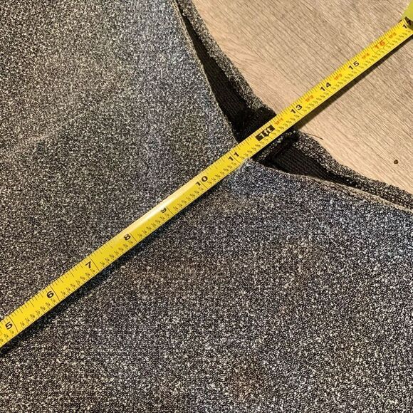 Vintage All That Jazz High Waisted Marled Grey Dress Pants Straight Flare - Picture 8 of 9